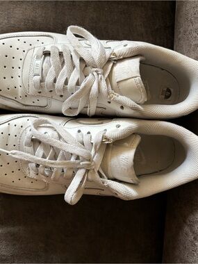 Nike White Low-Top Leather Sneakers